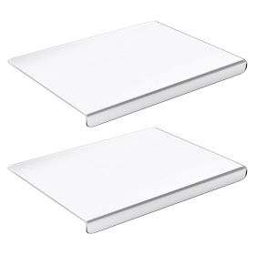 Clear Acrylic Kitchen Cutting Board with Counter Lip 17.71x15.74IN Non-Slip Countertop Cutting Board