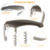 Wine Bottle Opener Set Wine Accessories Kit w/ Corkscrew Pourer Stopper Vacuum Pump for Home Waiters Bartenders