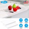 Clear Acrylic Kitchen Cutting Board with Counter Lip 17.71x15.74IN Non-Slip Countertop Cutting Board