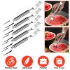 5Pcs 2 in 1 Watermelon Cutter Slicer Fork Stainless Steel Dual Head Watermelon Cutting Fork Knife For Family Gathering Party Camping