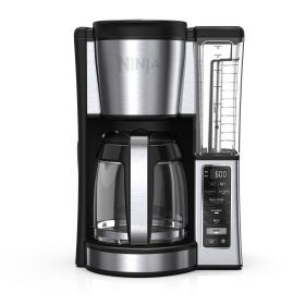 12-Cup Programmable Coffee Brewer, 2 Brew Styles, Adjustable Warm Plate, 60oz Water Reservoir, Black/Stainless Steel, CE250