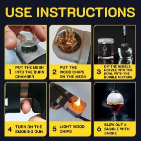 Smoking Gun Edible NONtoxic Bubble Mixture for Cocktail 2x8oz Wood Smoke Infuser and Smoker Machine Accessory Cold Smoke for Drinks Pack of 2 mad