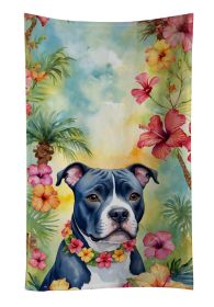 NEW Staffordshire Bull Terrier Luau Kitchen Towel Dish Cloths Guest Hand Towel Decorative Bathroom Towel for Face,Tea, Dishcloth, Kitchen and Bat
