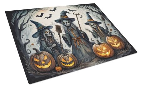 NEW Witches Spooky Halloween Glass Cutting Board Decorative Tempered Glass Kitchen Cutting and Serving Board Large Size Chopping Board