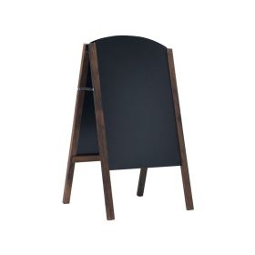 A-Frame Wooden Sidewalk Signage Chalkboard for Bar and Store