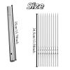 50 reusable 1.3mm thick barbecue skewers and 1 tube of barbecue storage, perfect for outdoor camping, picnicking, barbecuing, birthday party supplies