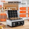 VEVOR Electric Donut Maker, 1550W Commercial Doughnut Machine with Non-stick Surface, 12 Hole Double-Sided Heating Waffle Machine Makes 12 Doughnuts