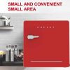 KUPPET Classic Retro Compact Refrigerator Single Door, Mini Fridge with Freezer, Small Drink Chiller for Home,Office,Dorm