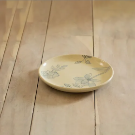 Off-White Classic Printed Ceramic Service Plate (Option: 1pc)