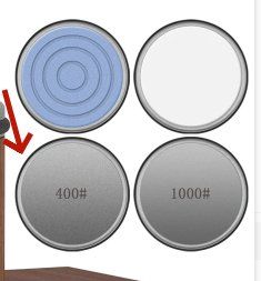 Roller Sharpening Stone Tungsten Steel Adjustable Angle Round Kitchen Tool (Option: Ordinary refined steel stone1-Grinding parameters)