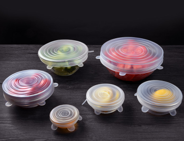 6-piece stretch silicone covers (Option: Special White-Set)