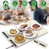Food Warming Silicone Mat 9 Temperature Levels 6Hr Timer Auto Shut Off Roll-Up Electric Warming Tray for Party Buffet Gathering