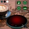 Desktop Cup Warmer 8hr Auto Off Overheat Protection Smart Timer Setting 2 Temperature Levels 104 to 140°F Ceramic Heating Panel