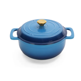 Cast Iron 5QT Dutch Oven Cooking Pot (Option: Style1)