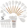 35Pcs Cooking Utensil Set Kitchen with Accessories Egg Holder, Whisk Separator, Tongs, Turner Spoons, etc