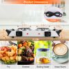 Electric Dual Coil Burner 2000W 5 Temperature Settings Portable for Countertop, RV, Tight Spaces