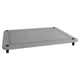 Stone Dish Drying Mats Home Dish Quick Drying Stone Pad Diatomaceous Earth Draining Mat with Anti-Slip Stainless Steel Feet (Option: StoneDryingMatGrey)