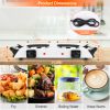Electric Dual Coil Burner 2000W 5 Temperature Settings Portable for Countertop, RV, Tight Spaces