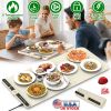 Food Warming Silicone Mat 9 Temperature Levels 6Hr Timer Auto Shut Off Roll-Up Electric Warming Tray for Party Buffet Gathering
