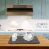 2 Pack 11.81x15.75in Diatomaceous Earth Stone Dish Drying Mat Drying Pad Fast Drying Heat Resistant Non-slip