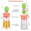 Oil Dispenser Bottle 2 In 1 Glass Olive Oil Dispenser Silicone Dropper with Silicone Brush Dropper Measuring Container for Kitchen Baking BBQ
