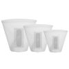 3Pcs Silicone Food Storage Bags Reusable Leak Proof Set Microwave & Dishwasher Safe 8.5oz/17oz/25.4oz