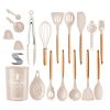 35Pcs Cooking Utensil Set Kitchen with Accessories Egg Holder, Whisk Separator, Tongs, Turner Spoons, etc