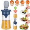 Oil Dispenser Bottle 2 In 1 Glass Olive Oil Dispenser Silicone Dropper with Silicone Brush Dropper Measuring Container for Kitchen Baking BBQ