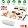 Food Warming Silicone Mat 9 Temperature Levels 6Hr Timer Auto Shut Off Roll-Up Electric Warming Tray for Party Buffet Gathering