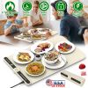 Food Warming Silicone Mat 9 Temperature Levels 6Hr Timer Auto Shut Off Roll-Up Electric Warming Tray for Party Buffet Gathering