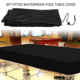 Black Oxford Tablecloth and Billiard Cover  Billiard table dust cover Furniture waterproof cover (Select: 245*140*20cm-black)