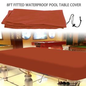 Black Oxford Tablecloth and Billiard Cover  Billiard table dust cover Furniture waterproof cover (Select: 245*140*20cm-brown)