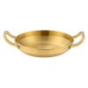 Sturdy Two Handle Stainless Steel Pan for Seafood, Stir Fry, Fried Chicken Tray
