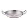 Sturdy Two Handle Stainless Steel Pan for Seafood, Stir Fry, Fried Chicken Tray