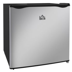 HOMCOM Mini Freezer Countertop, 1.1 Cu.Ft Compact Upright Freezer with Removable Shelves, Reversible Door for Home, Dorm, Apartment and Office, Silver (Color: as Pic)