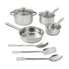 Stainless Steel 10Pc Cookware set