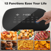 W2201P241267   6L Smart Oil-Free Steamer Air Fryer 12-in-1 Air Roast, Fry, Roast, Reheat, Dehydrate