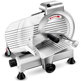 Meat Slicer Machine,8.5/10 inch Commercial Meat Slicer, 240W Frozen Meat Cheese Deli Slicer (Size: 8.5inch)