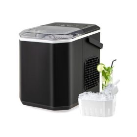 Portable Countertop Ice Maker Self-Cleaning for Home/Office (Type: Ice Maker, Color: Black)
