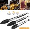 Tongs Food Silicone Cookware Utensil Kitchen Gadgets