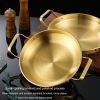 Sturdy Two Handle Stainless Steel Pan for Seafood, Stir Fry, Fried Chicken Tray