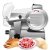 Meat Slicer Machine,8.5/10 inch Commercial Meat Slicer, 240W Frozen Meat Cheese Deli Slicer