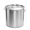 SOGA Stock Pot 17L Top Grade Thick Stainless Steel Stockpot 18/10