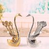 Swan Shaped Coffee Spoon Holder Set For Coffee Tea Dessert Zinc Alloy