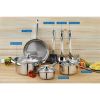 Stainless Steel 10Pc Cookware set